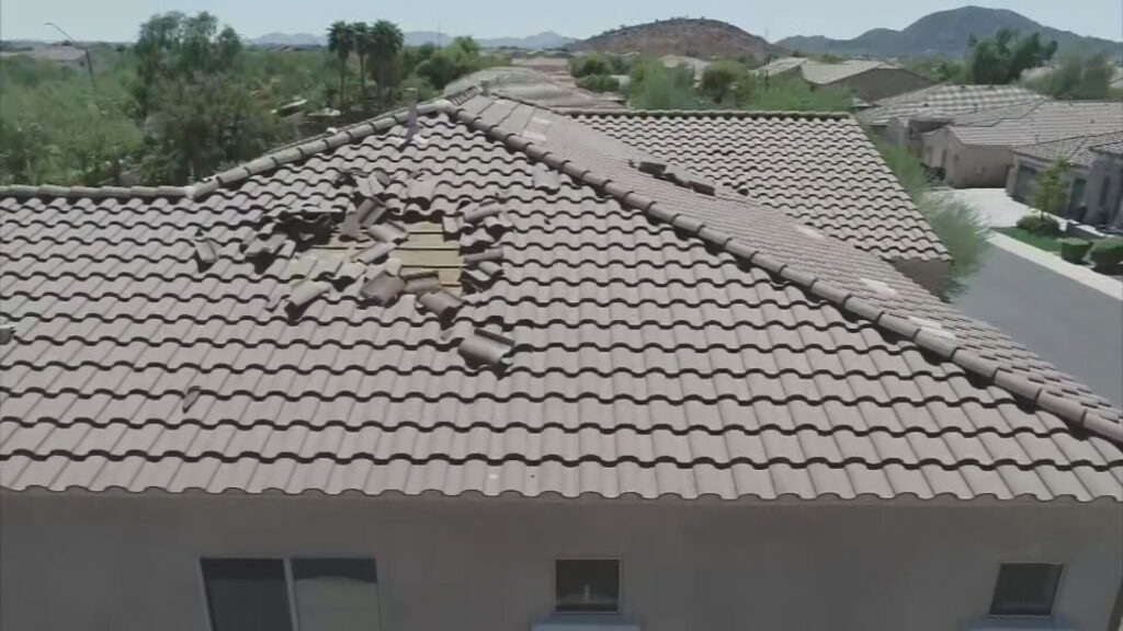 roof damage