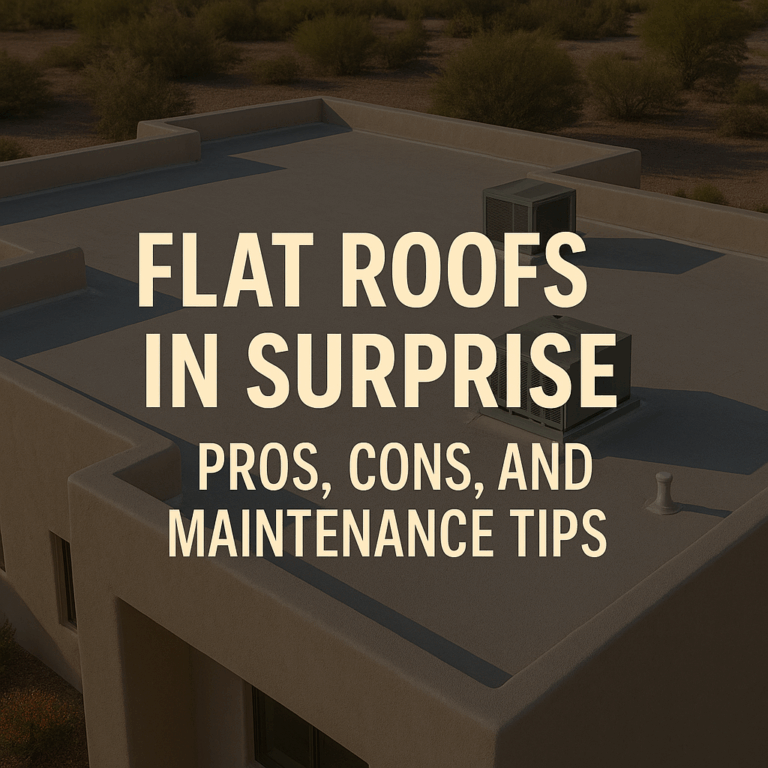 Flat Roofs in Surprise: Pros, Cons, and Maintenance Tips