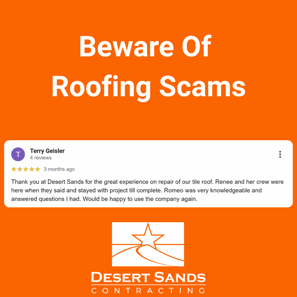 roofing scams_dsr - Desert Sands Roofing Contractors