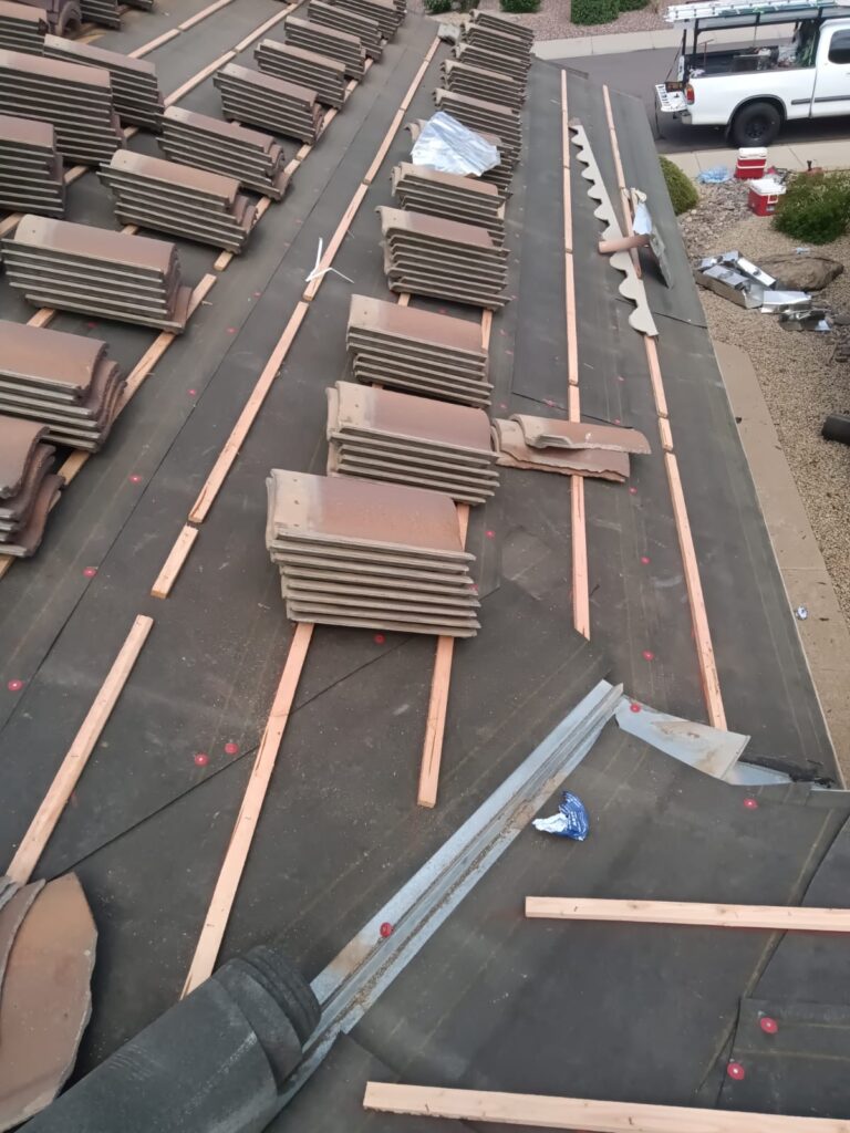 roof replacement - Desert Sands Roofing Contractors when a roof leak happens, it's time for a roof replacement